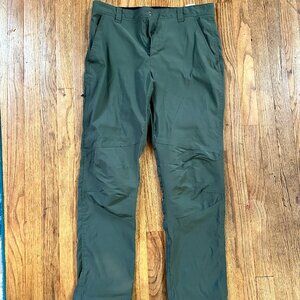 Columbia Men's 34 x 30 Green/Grey ( Army Green or Drab Green) Hiking Pants